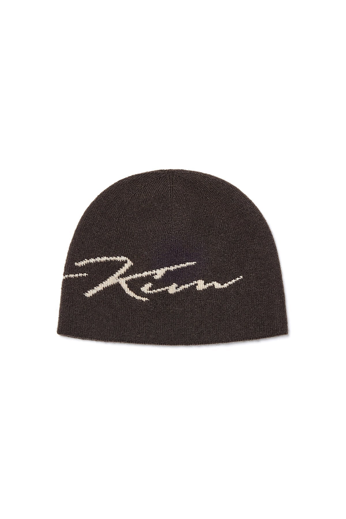 MATIN KIM - matin logo script beanie in brown 6