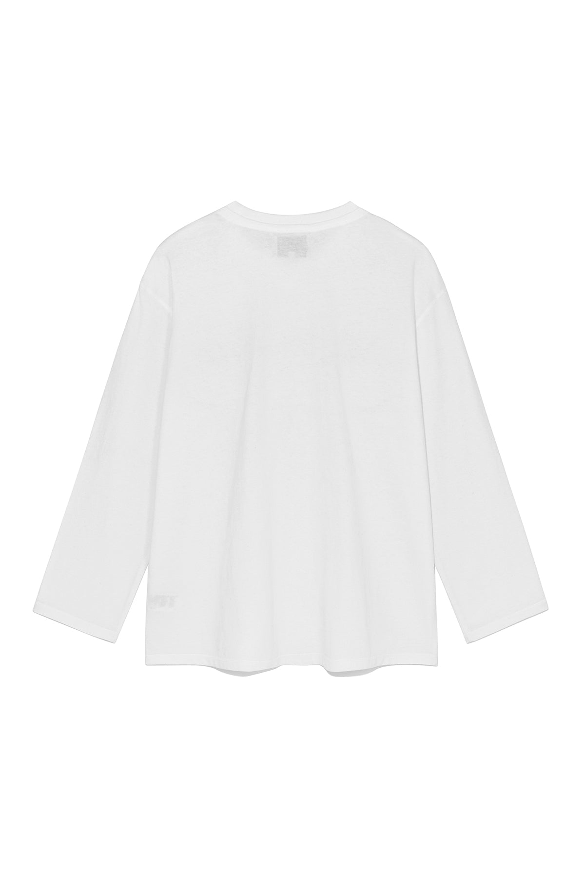 MATIN KIM - matin logo typo long sleeve top in white 4