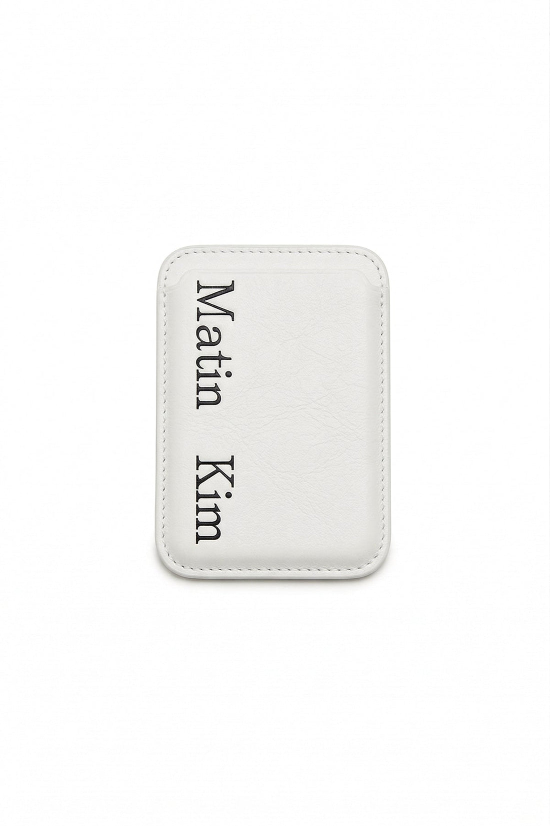MATIN KIM - matin magnetic card wallet in ivory 1
