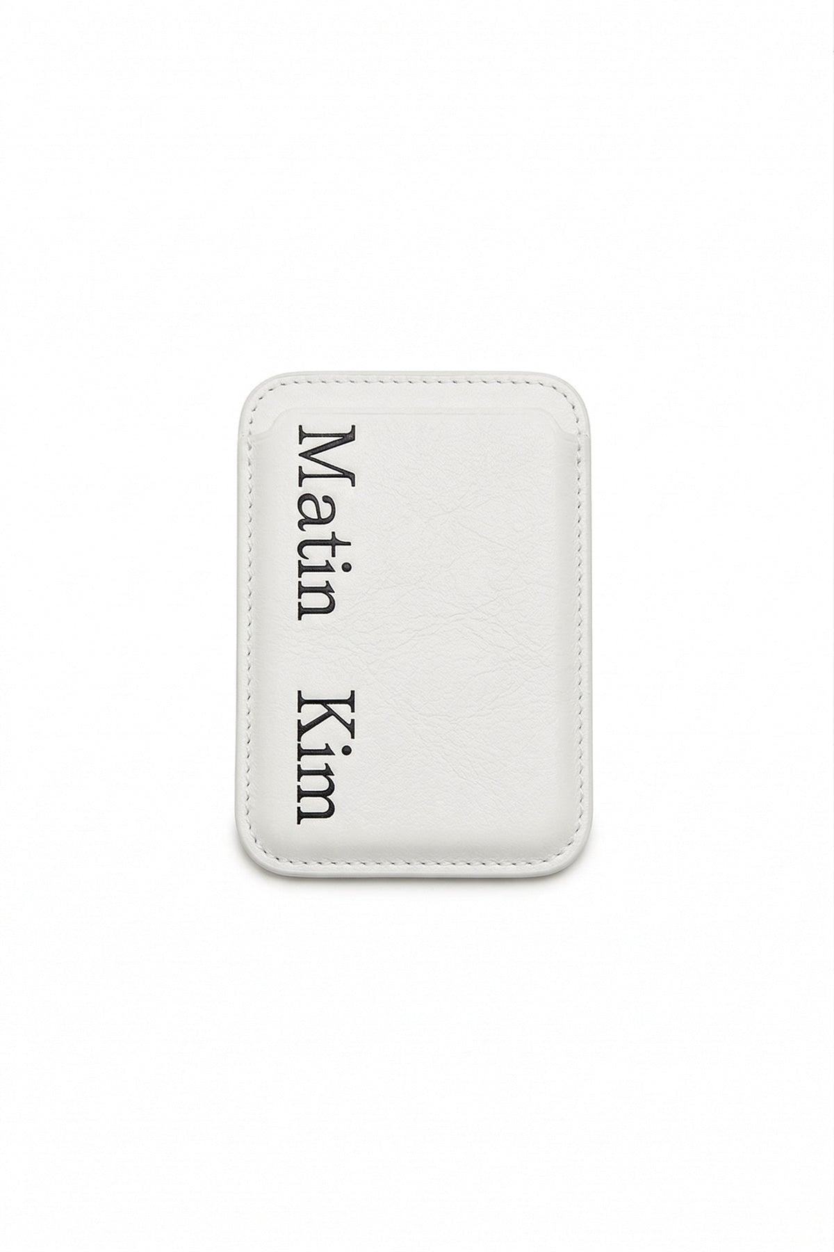 MATIN KIM - matin magnetic card wallet in ivory 1
