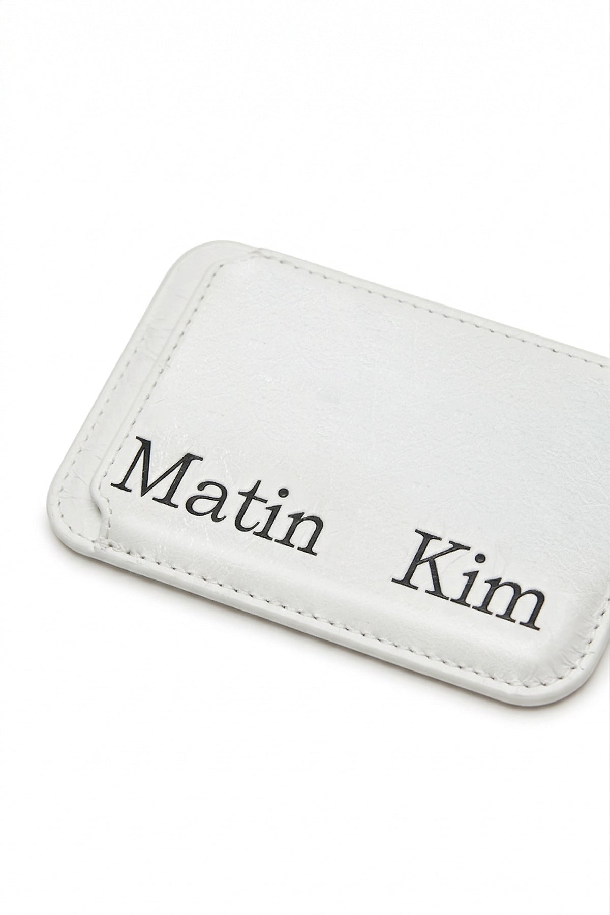 MATIN KIM - matin magnetic card wallet in ivory 4