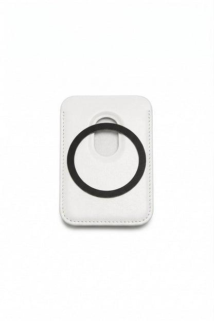 MATIN KIM - matin magnetic card wallet in ivory 6