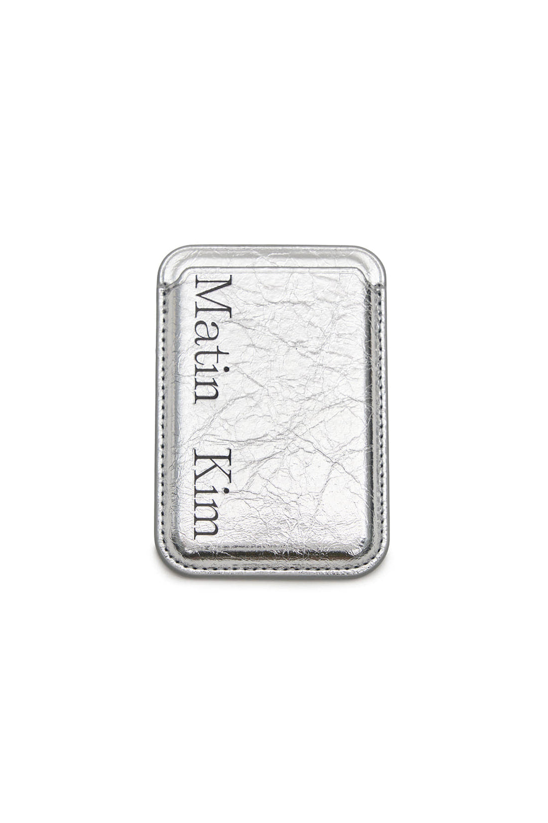 MATIN KIM - matin magnetic card wallet in silver 1