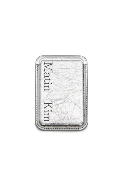 MATIN KIM - matin magnetic card wallet in silver 1