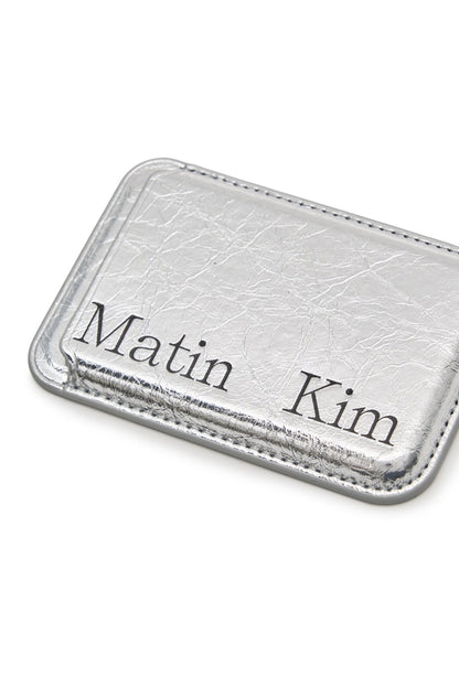 MATIN KIM - matin magnetic card wallet in silver 3
