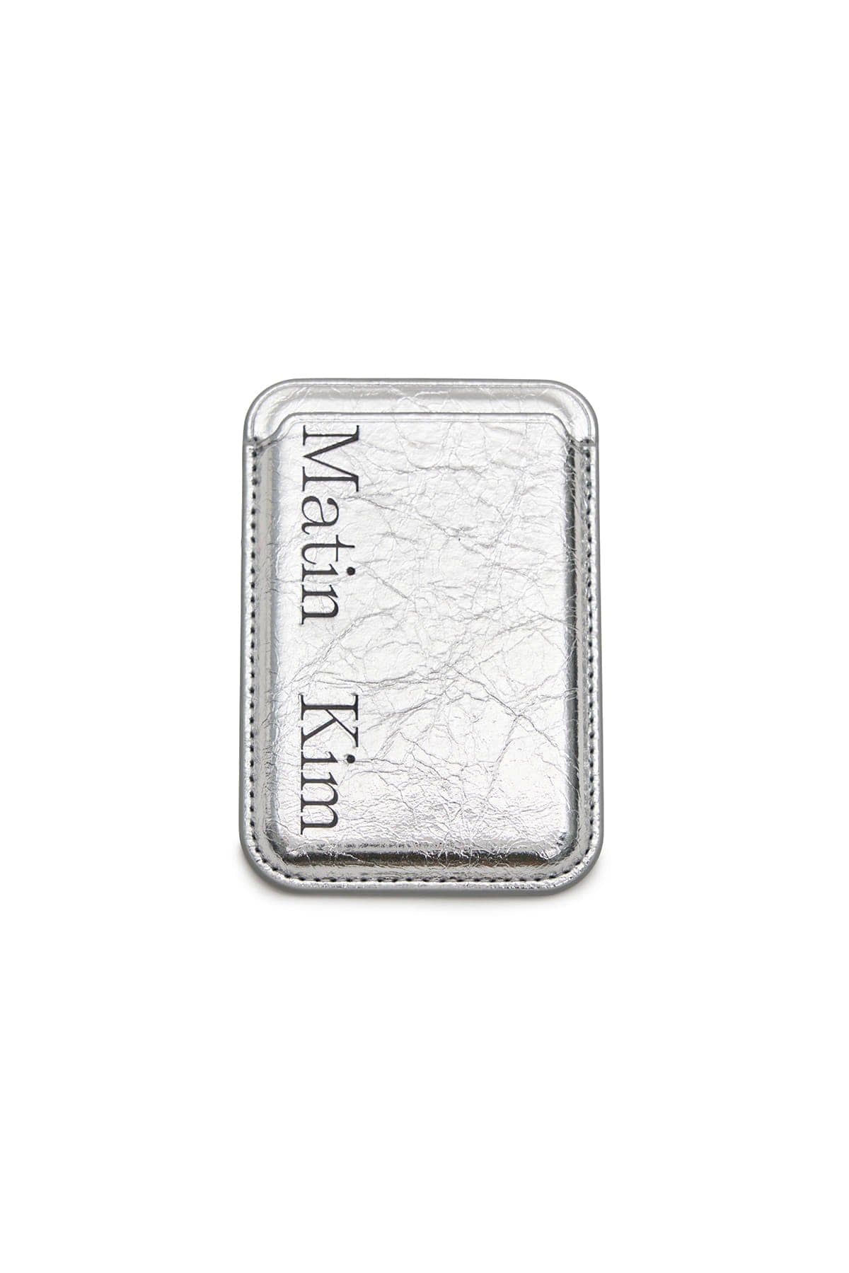MATIN KIM - matin magnetic card wallet in silver 5