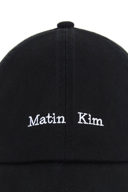 MATIN KIM - matin mini classic logo ball cap in black 4