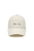 MATIN KIM - matin mini classic logo ball cap in cream 1
