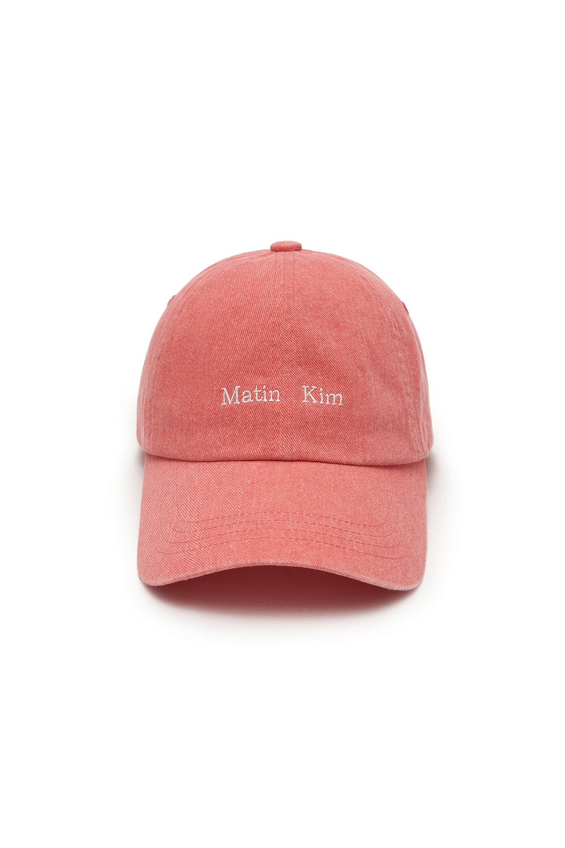 MATIN KIM - matin mini classic logo ball cap in light orange 1