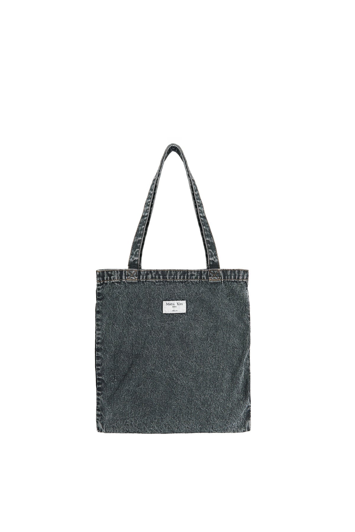 MATIN KIM - matin stitch denim ecobag in black 6