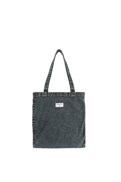 MATIN KIM - matin stitch denim ecobag in black 6
