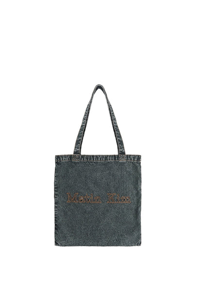 MATIN KIM - matin stitch denim ecobag in black 1