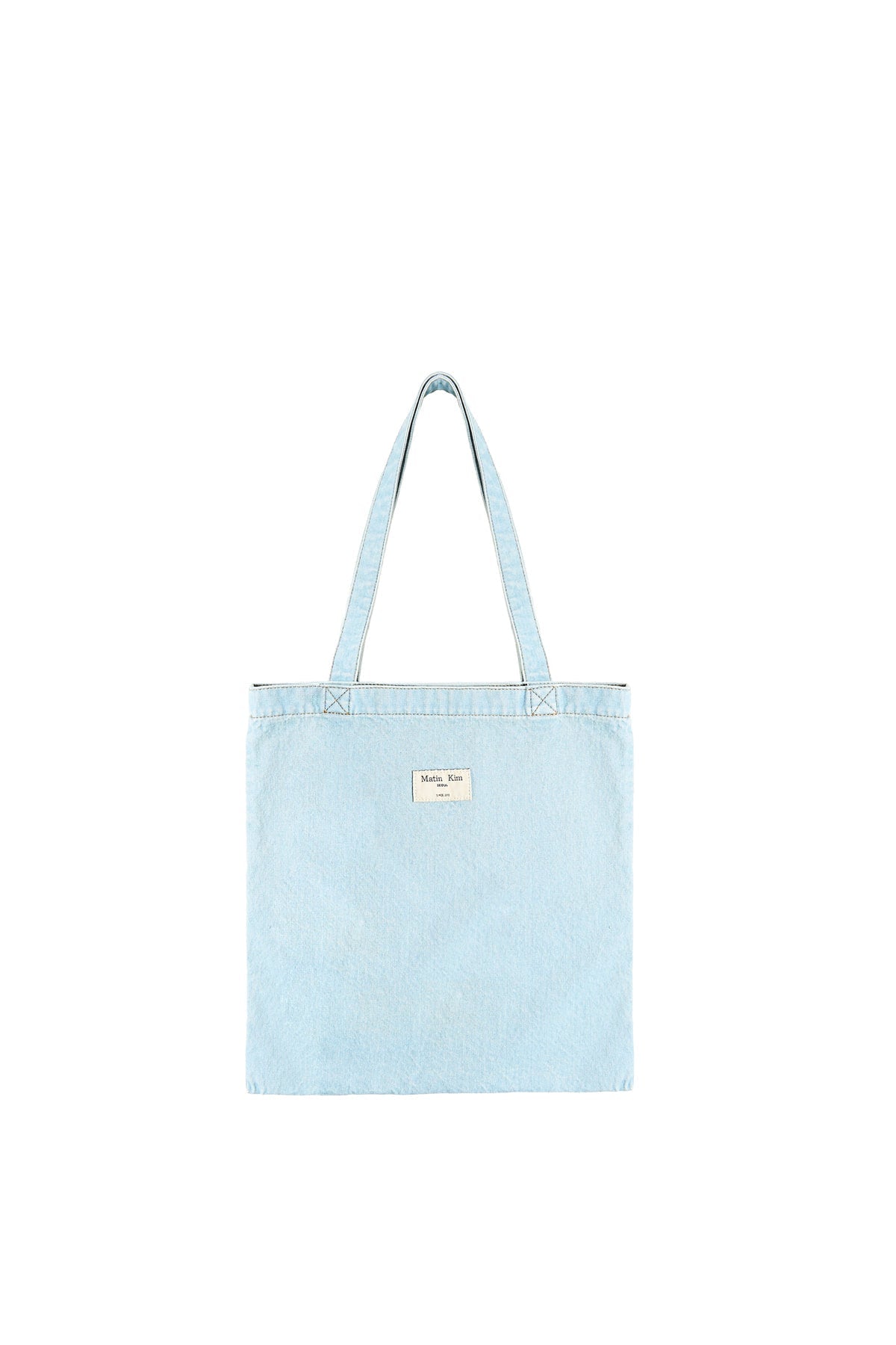 MATIN KIM - matin stitch denim ecobag in sky 2