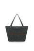MATIN KIM - matin stitch denim shoulder bag in black 1