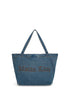 MATIN KIM - matin stitch denim shoulder bag in blue 1