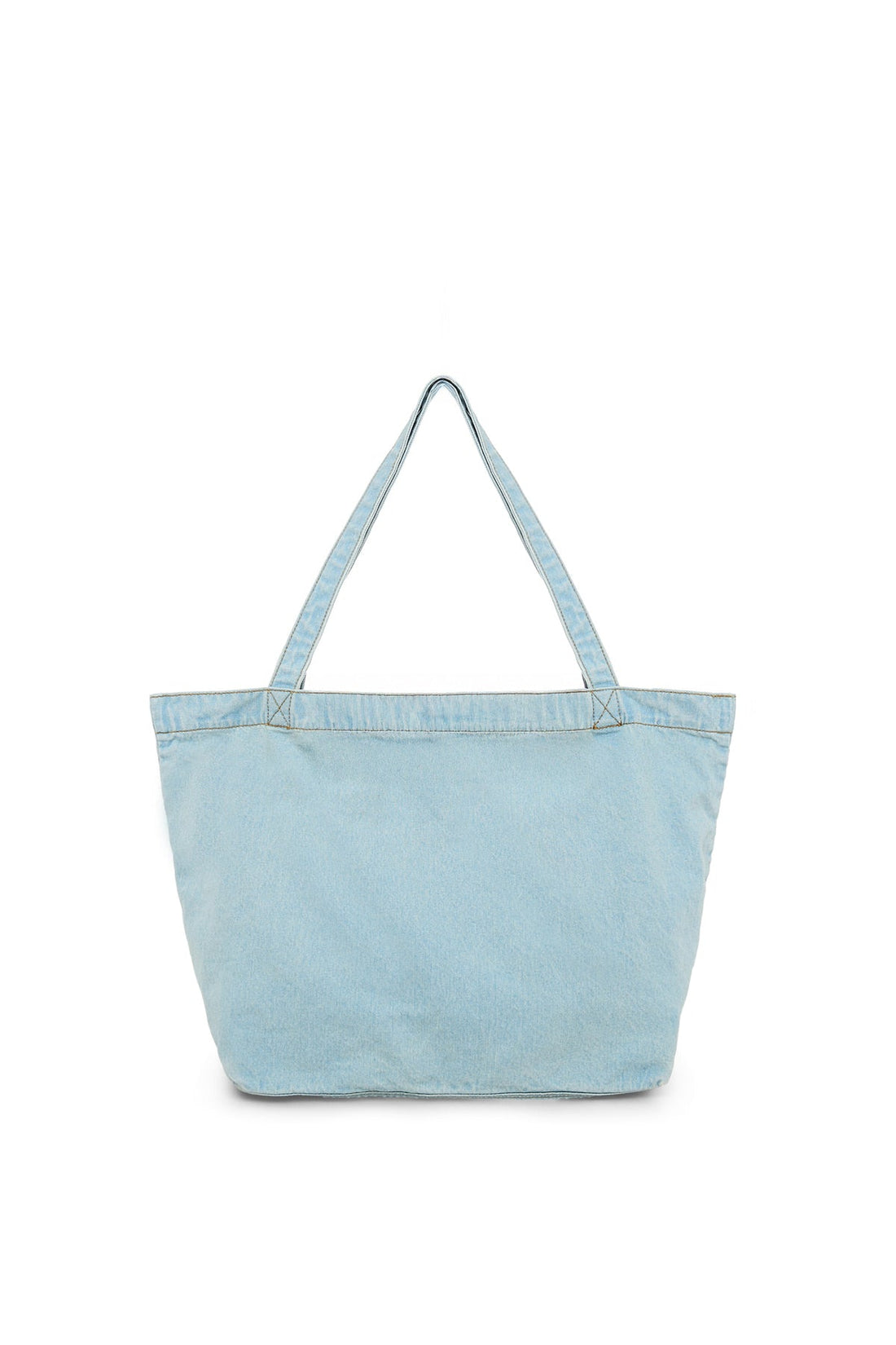 MATIN KIM - matin stitch denim shoulder bag in sky 2