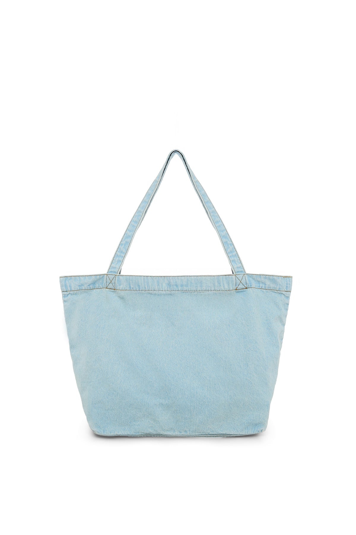 MATIN KIM - matin stitch denim shoulder bag in sky 2