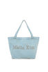 MATIN KIM - matin stitch denim shoulder bag in sky 1