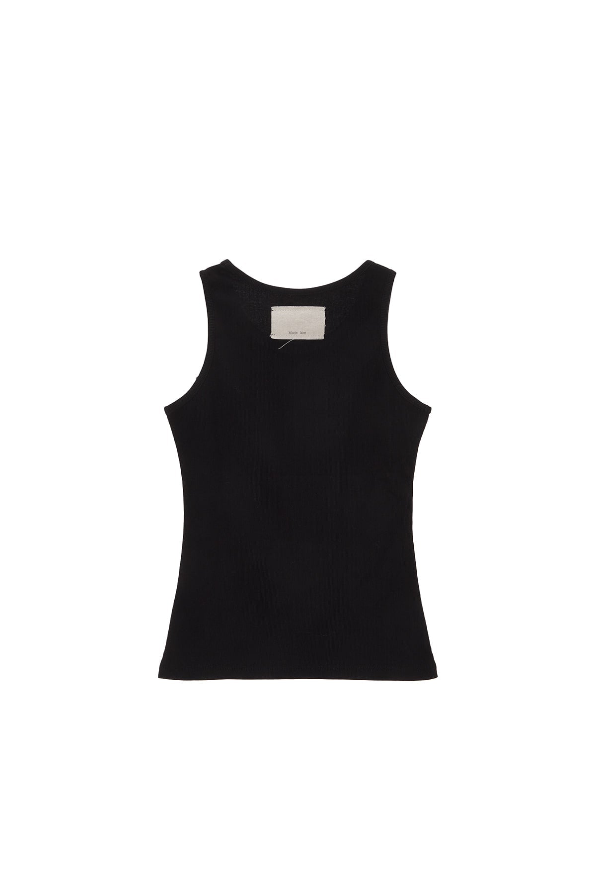 MATIN KIM - pintuck sleeveless top in black 6