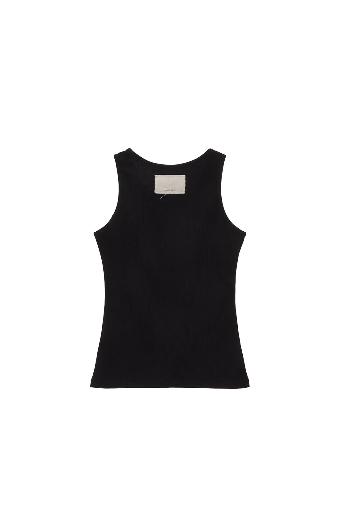 MATIN KIM - pintuck sleeveless top in black 2
