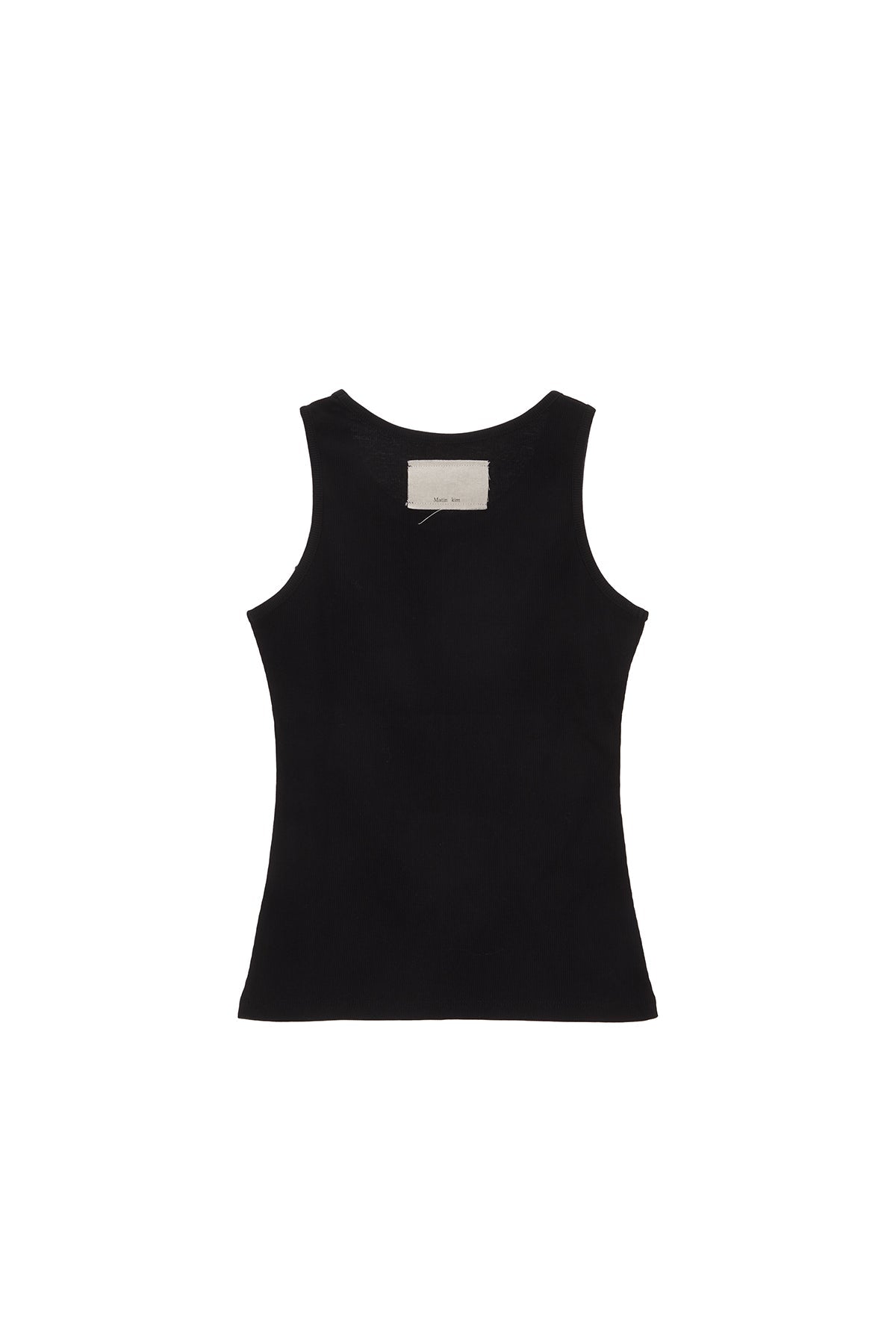 MATIN KIM - pintuck sleeveless top in black 7