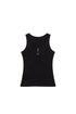 MATIN KIM - pintuck sleeveless top in black 1