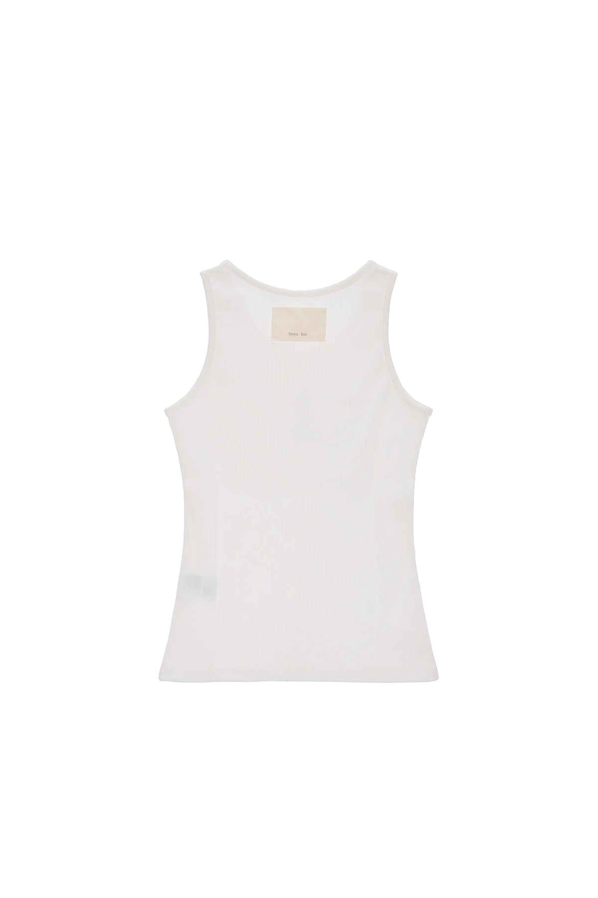 MATIN KIM - pintuck sleeveless top in white 6