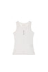MATIN KIM - pintuck sleeveless top in white 1