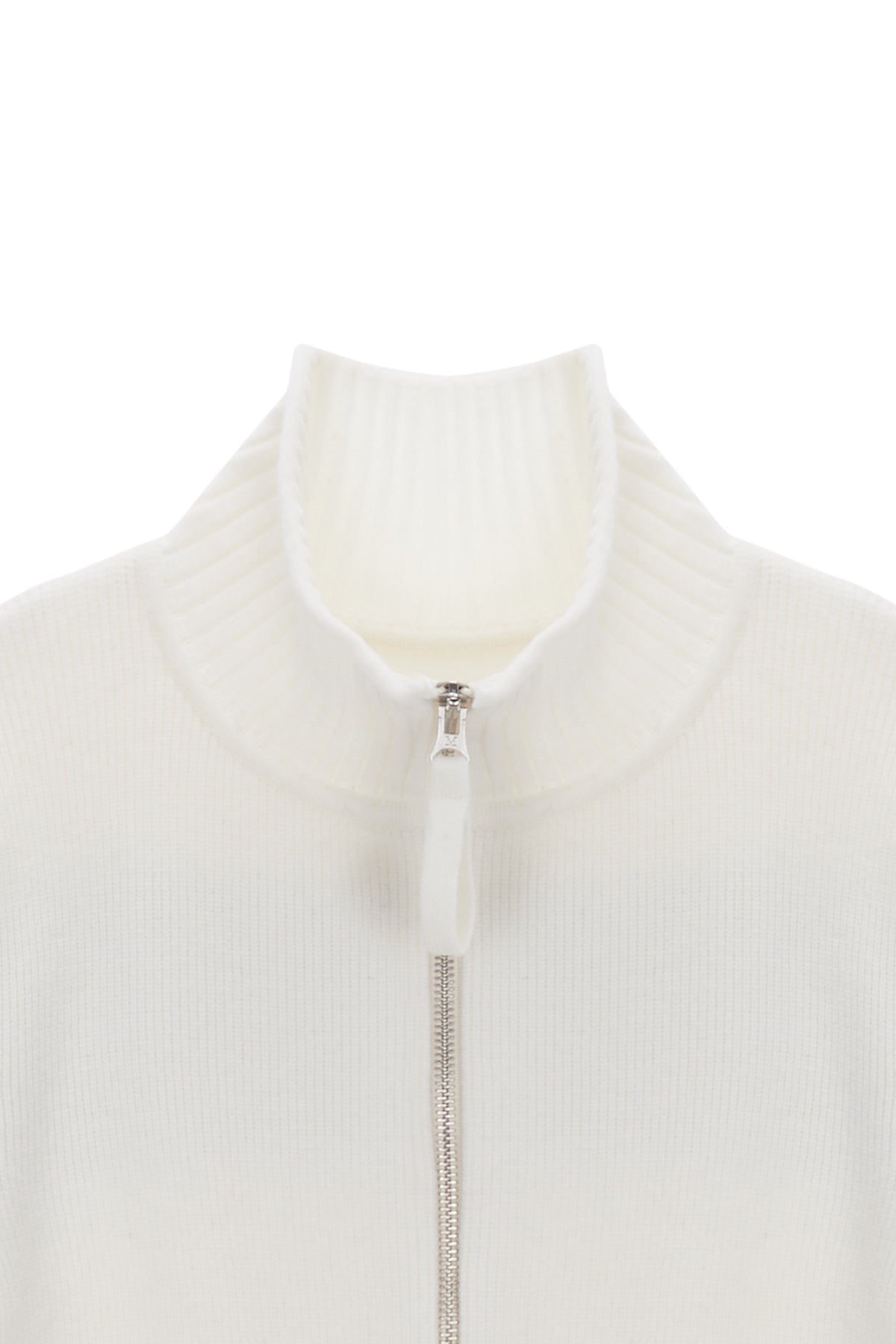 MATIN KIM - spell point stripe knit cardigan in ivory 5