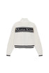 MATIN KIM - spell point stripe knit cardigan in ivory 1