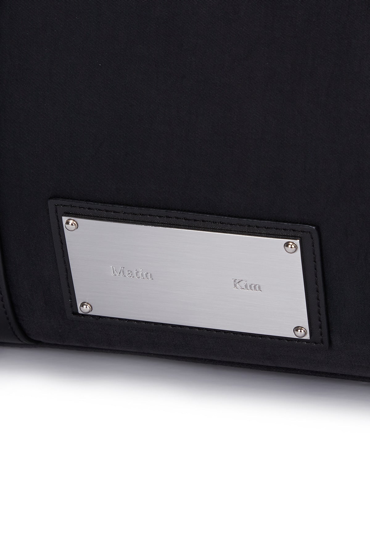MATIN KIM - sporty tote bag in black 7