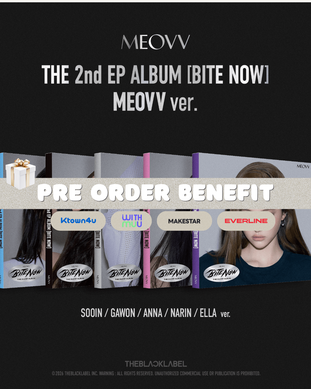 [Album]MEOVV (미야오) - BITE NOW (THE 2nd EP ALBUM) [MEOVV] [RANDOM] - product_vendor,