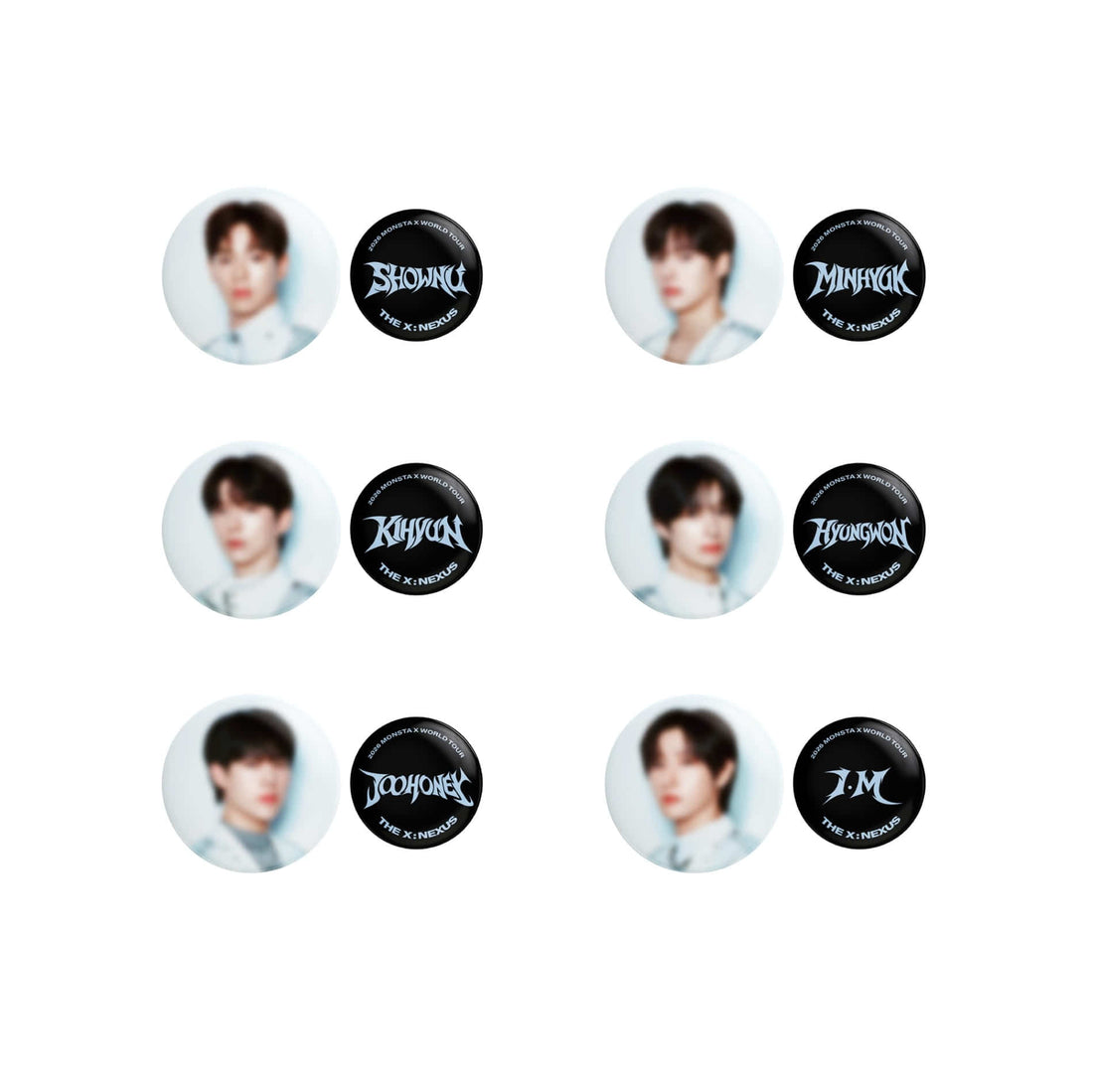 MONSTA X - 2026 world tour the x : nexus random pin button set 1
