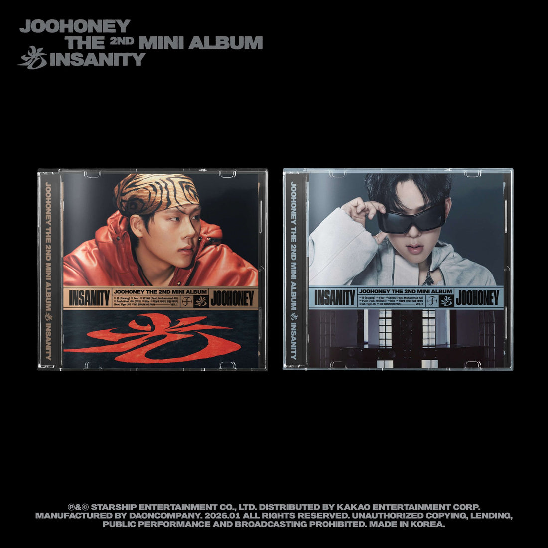 [Album]MONSTA X (몬스타엑스) - JOOHONEY (주헌) INSANITY (2nd Mini Album) [JEWEL Ver. / 2 versions set RANDOM] - product_vendor,