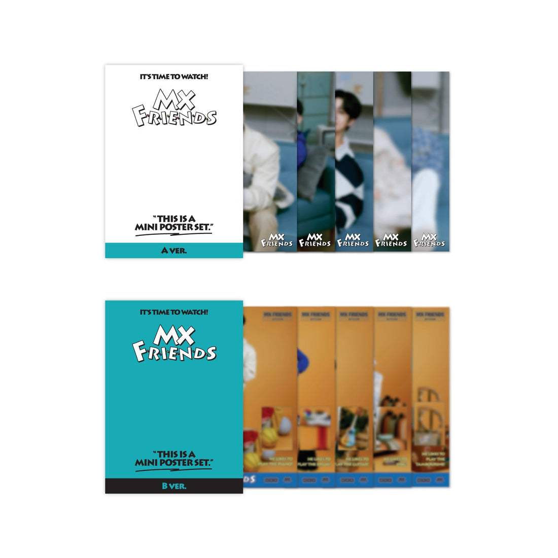 MONSTA X - monsta x 2023 fan-con mx friends - mini poster set 1