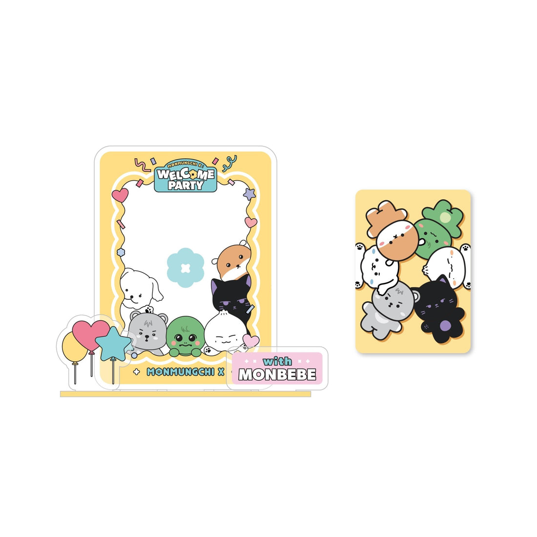 MONSTA X - monsta x pop-up store monmungchi x welcome party acrylic photocard stand 1