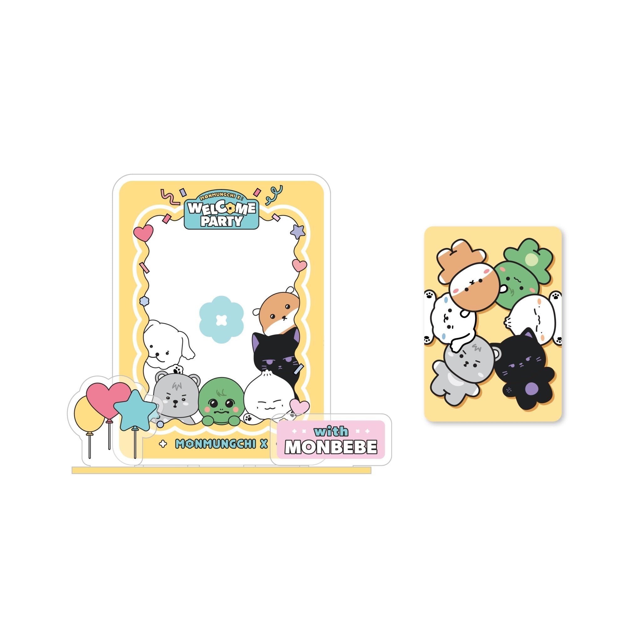 MONSTA X - monsta x pop-up store monmungchi x welcome party acrylic photocard stand 1