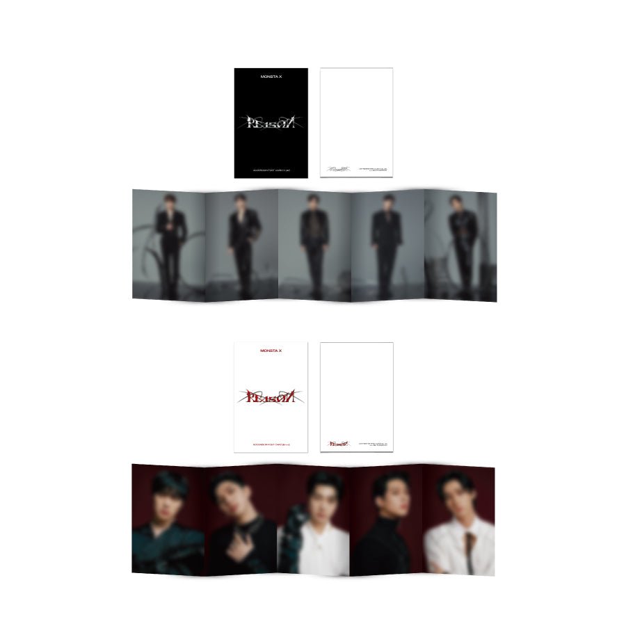 MONSTA X - monsta x pop-up store reason - accordion postcard 1