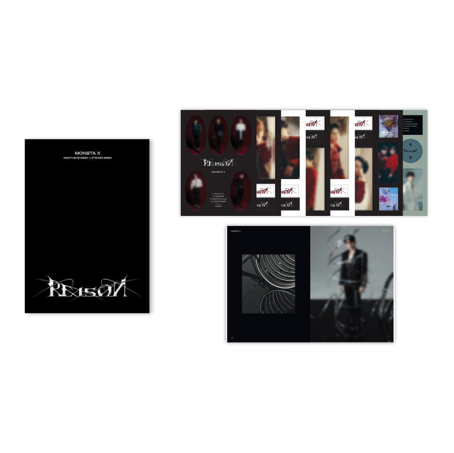 MONSTA X - monsta x pop-up store reason - mini photobook + sticker book 1
