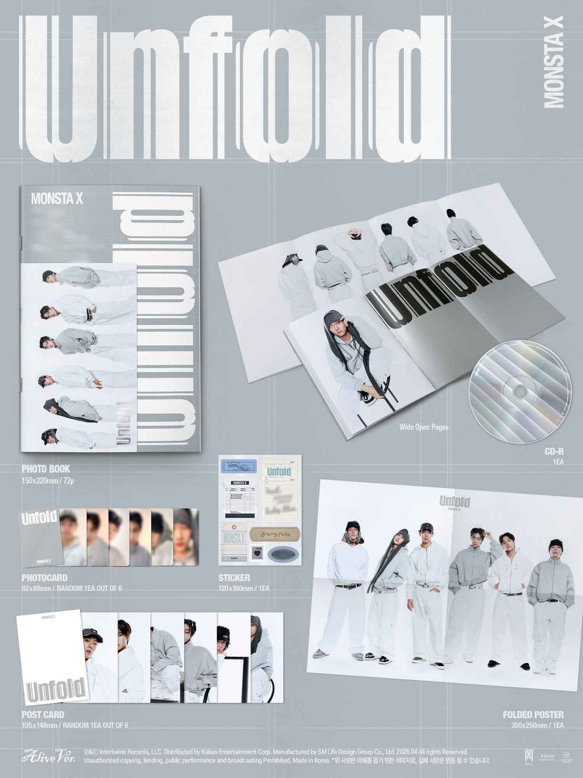 MONSTA X Unfold (US Full Album) (Alive Ver.)
