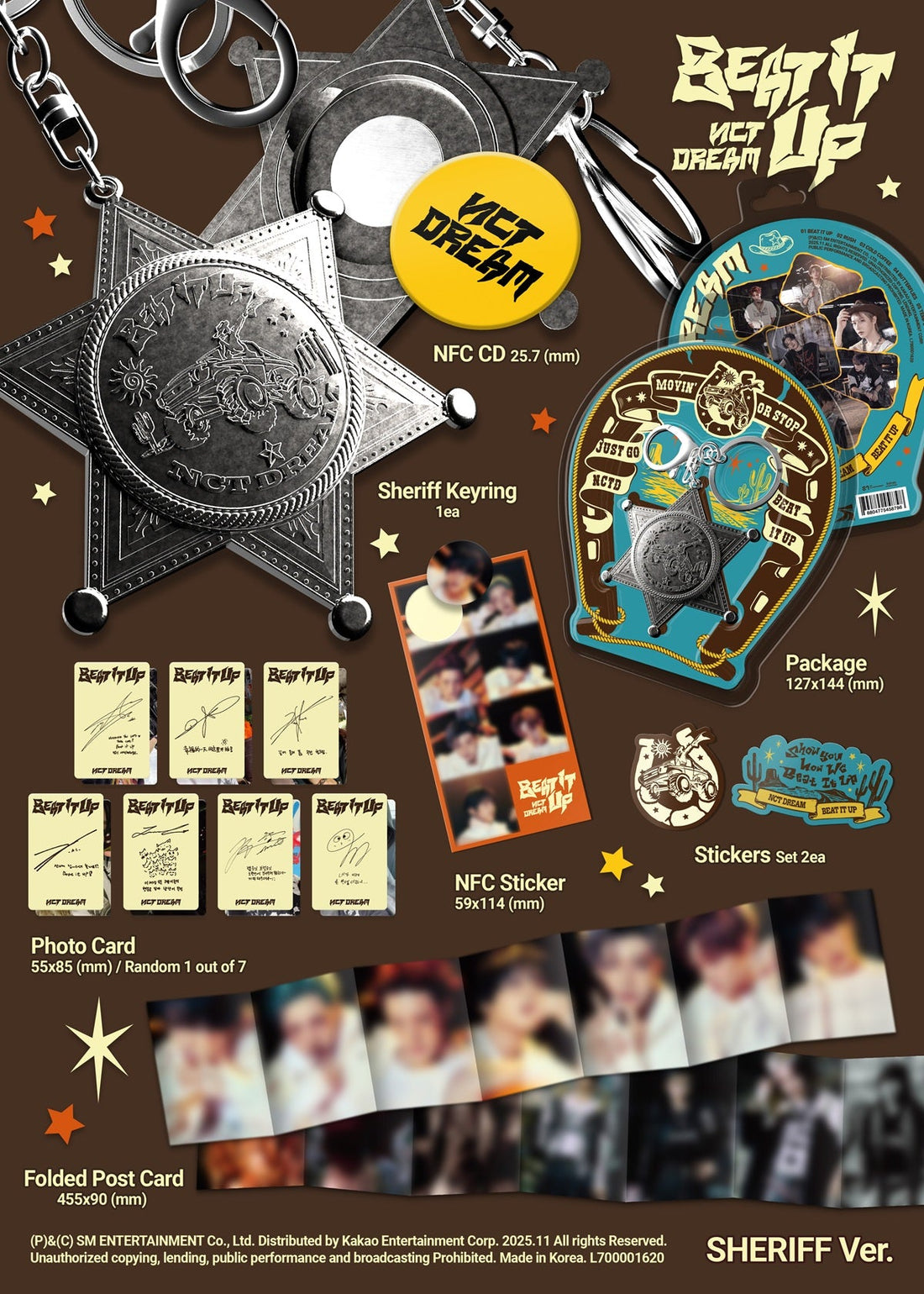 [Album]NCT DREAM - Beat It Up (6th Mini Album) [Sheriff Ver.] - product_vendor,