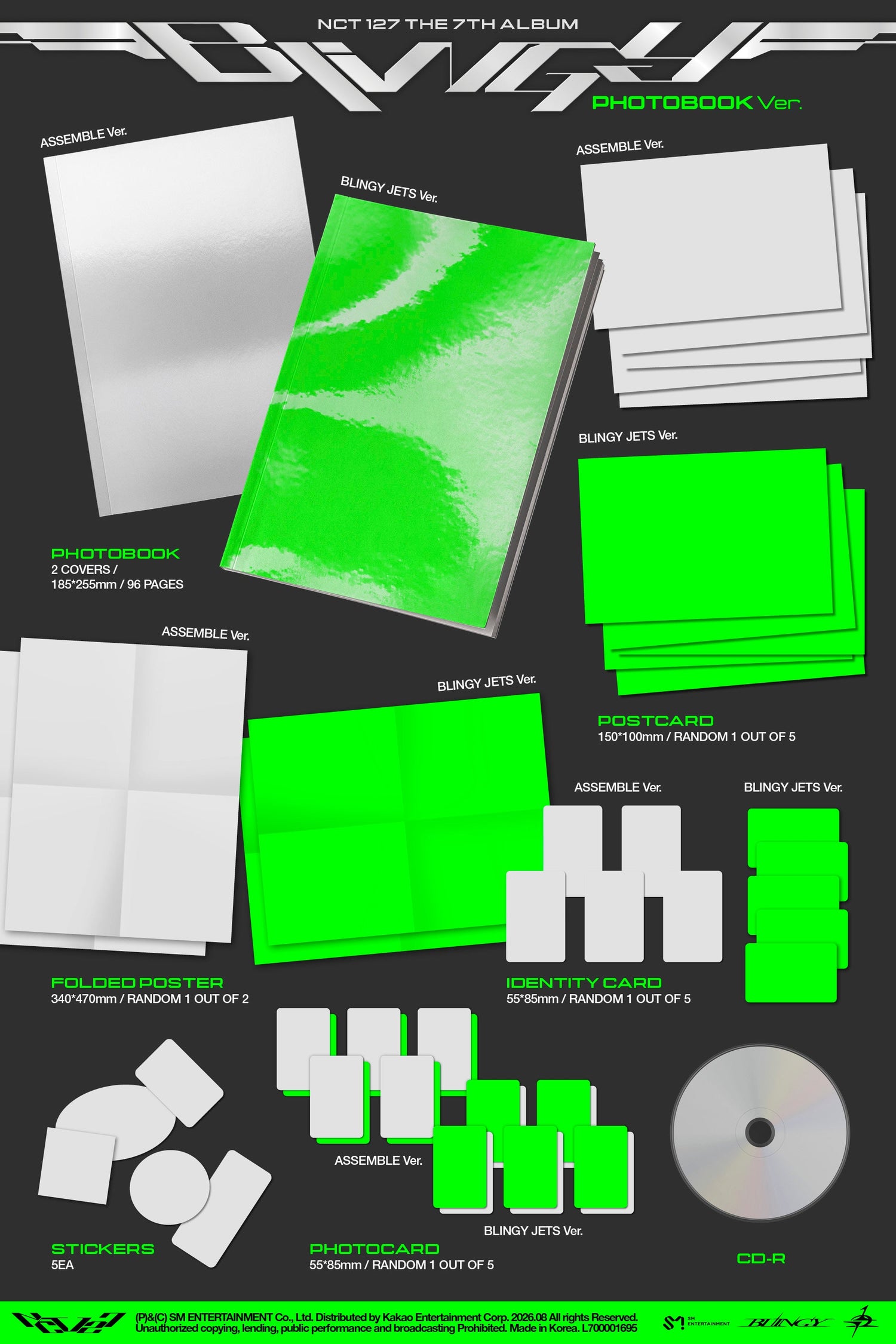 [Album]NCT127 - BLINGY (7th Album) [Photobook Ver.] [RANDOM]-product_vendor, lowest price, EU shipping, Pre order benefit