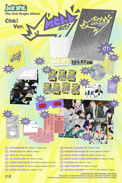 [Album]NEXZ Mmchk (2nd Single Album / standard album) [Umm… Ver. / Chk! Ver. / 2 versions set RANDOM] - product_vendor,