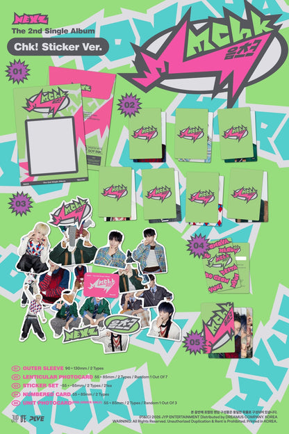 [Album]NEXZ Mmchk (2nd Single Album / sticker album) [Umm... Sticker Ver. / Chk! Sticker Ver. / 2 versions set] - product_vendor,