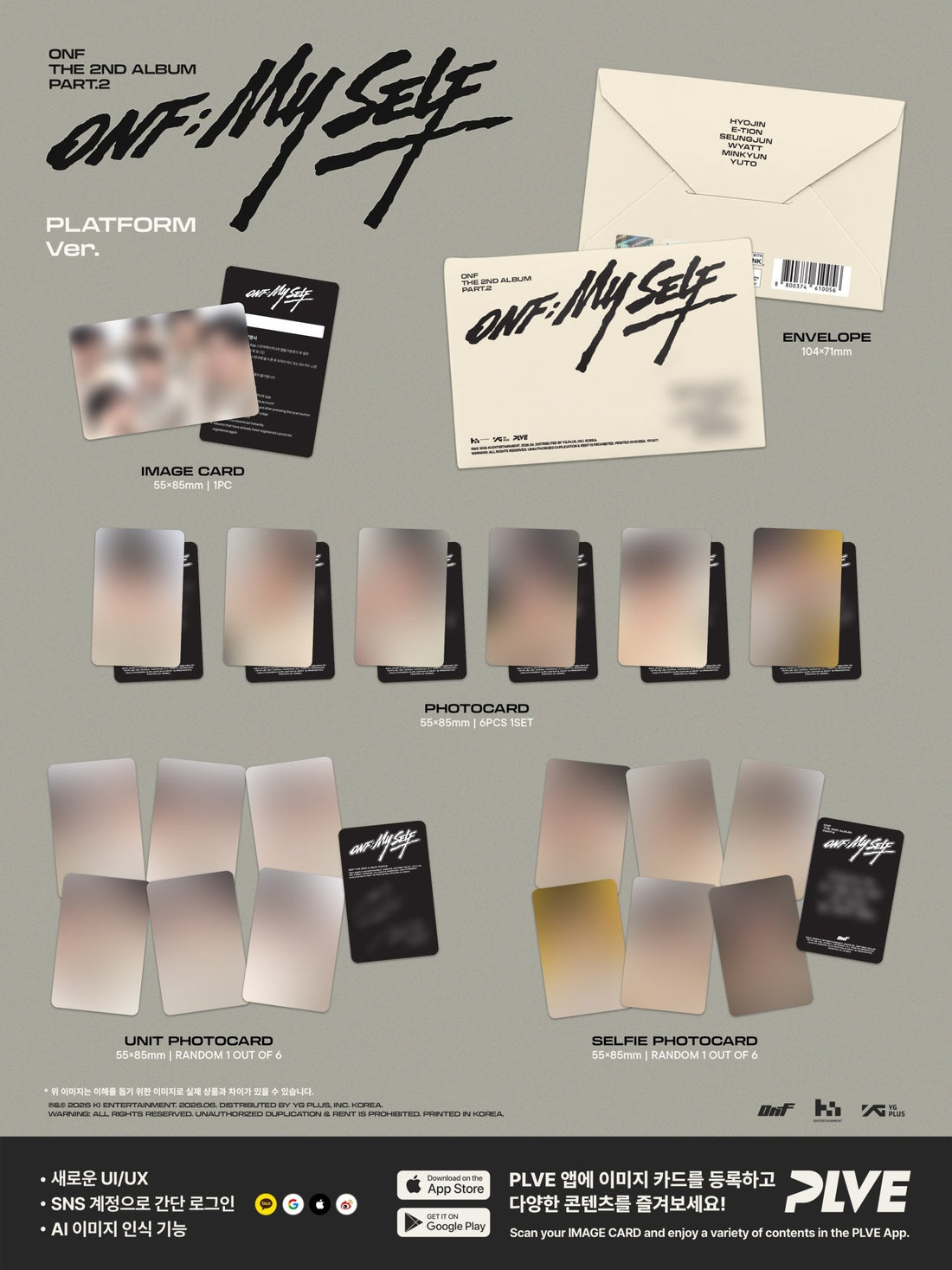 [Album]ONF - Part.2 [ONF:MY SELF] (The 2nd Album) [PLATFORM Ver.] [RANDOM] - product_vendor,