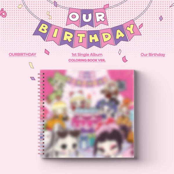 [Album]OURBIRTHDAY - Our Birthday [COLORING BOOK Ver.]-product_vendor, lowest price, EU shipping, Pre order benefit