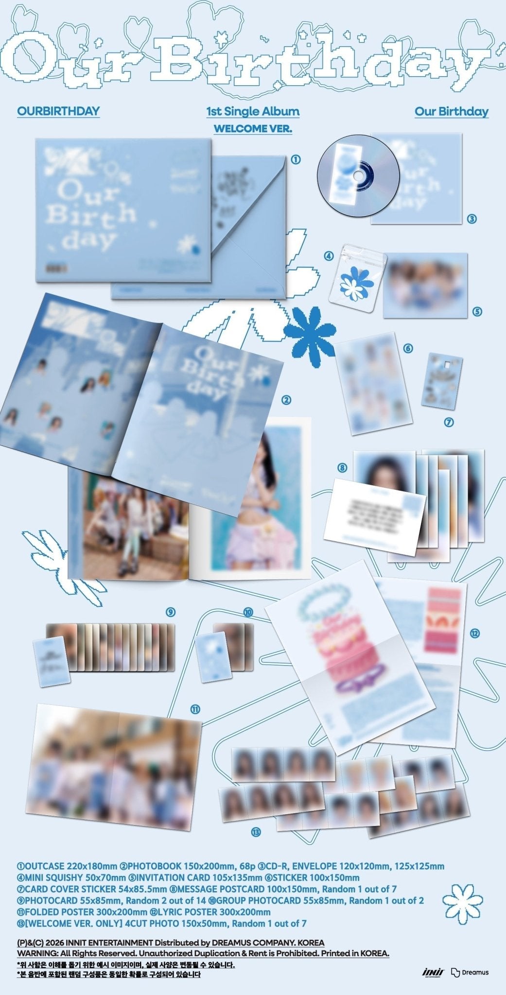[Album][POB] OURBIRTHDAY - Our Birthday [PHOTOBOOK Ver.] [RANDOM]-product_vendor, lowest price, EU shipping, Pre order benefit