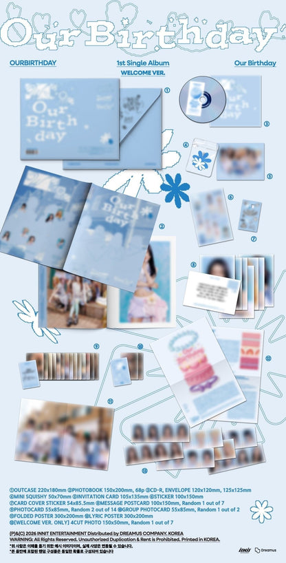 [Album][POB] OURBIRTHDAY - Our Birthday [PHOTOBOOK Ver.] [RANDOM]-product_vendor, lowest price, EU shipping, Pre order benefit