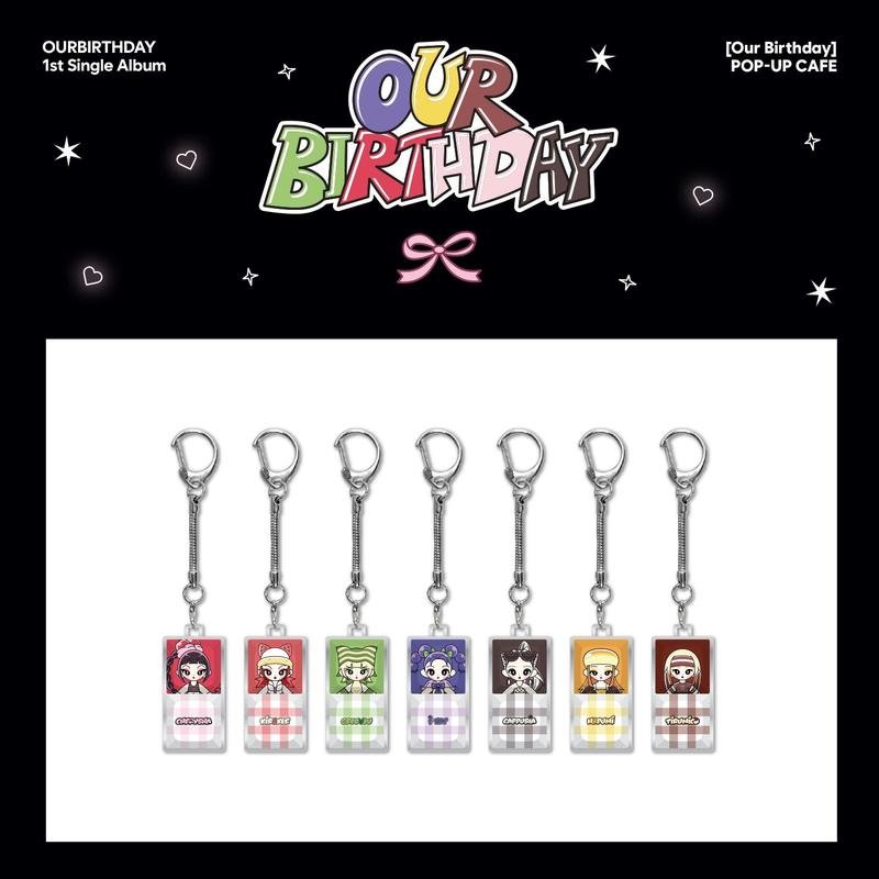 OURBIRTHDAY - random keycap keyring - our birthday 1