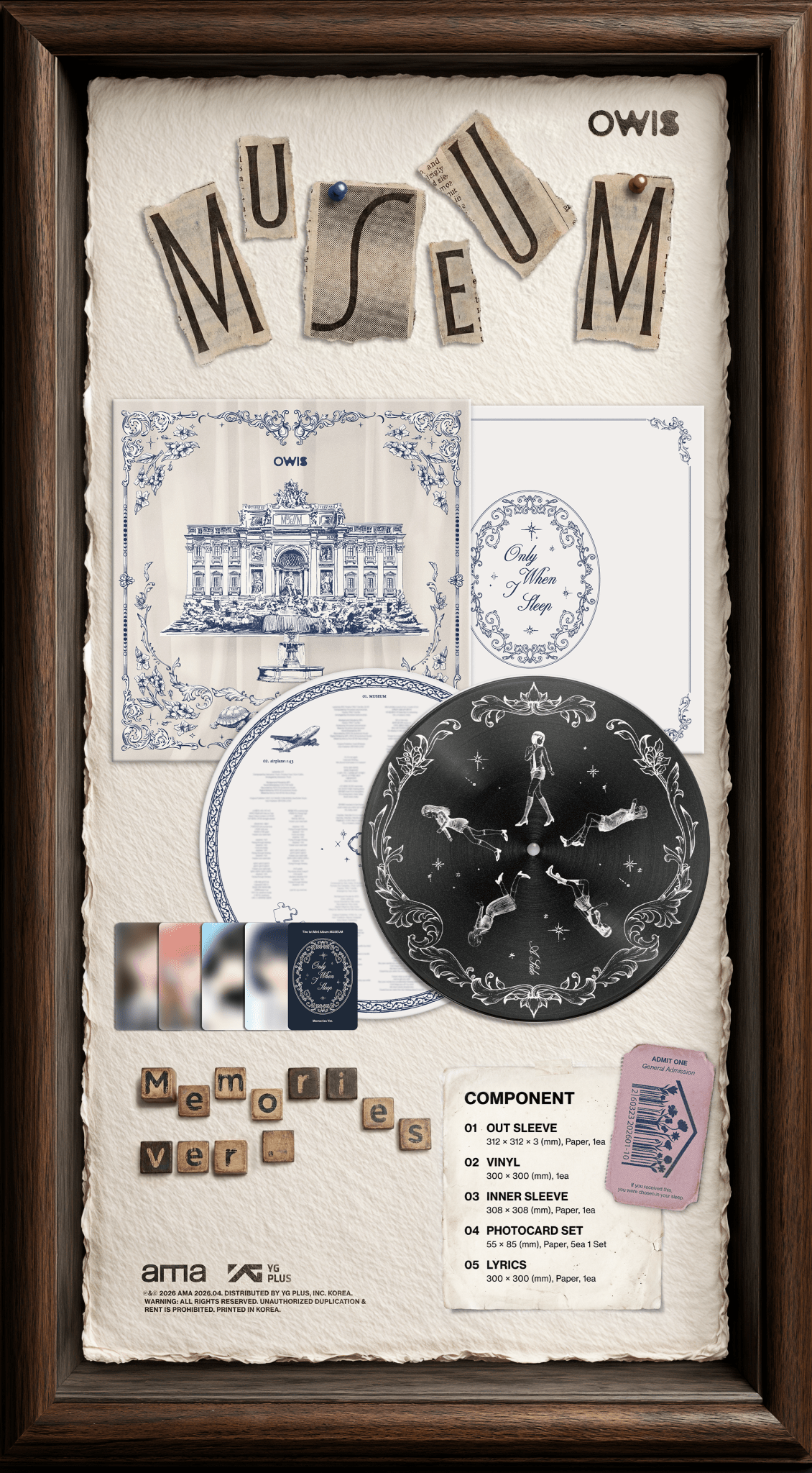 [Album]OWIS The 1st Mini Album [MUSEUM] (Memories Ver.) - product_vendor,